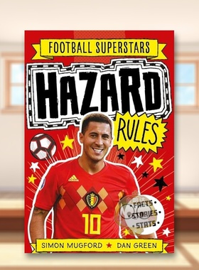 【预售】足球明星特辑：阿扎尔英文儿童漫画进口原版外版书平装【Football Superstars】Hazard RulesSimon Mugfordwelbeckpublis