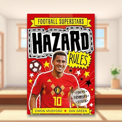 【现货】足球明星特辑：阿扎尔英文儿童漫画进口原版外版书平装【Football Superstars】Hazard RulesSimon Mugfordwelbeckpublis