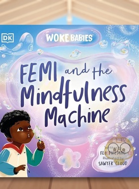 【预售】Femi与心灵机器英文儿童绘本自我认知情绪管理进口原版外版书精装3-6周岁Femi and The Mindfulness MachineFlo Fielding