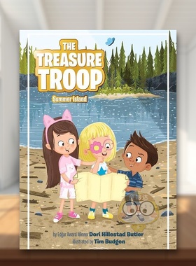 【预售】【寻宝小队】夏日小岛英文儿童章节书进口原版外版书平装【The Treasure Troop】Summer Island #3Dori Hillestad Butle书