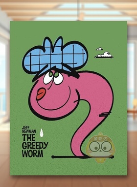 【预售】贪心的虫子英文儿童绘本动物生态环保进口原版书精装Greedy Worm NEWMAN S书籍图书外版正版