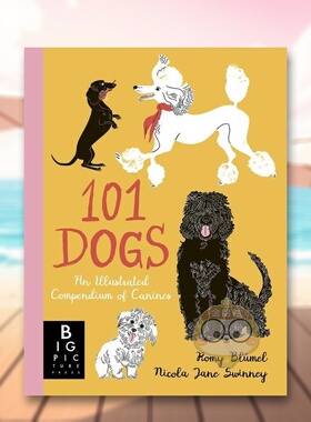 【现货】101只狗狗犬类插画图鉴101 Dogs  An Illustrated Compendium of Canines英文儿童绘本动物生态环保6-9岁精装Nicola Jane