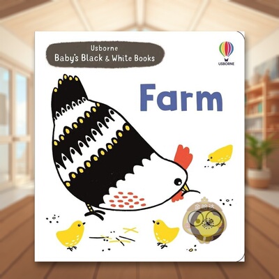 【预售】宝贝的黑白启蒙书农场Baby's Black and White Books Farm英文儿童语言概念启蒙1-3岁纸板书进口原版书Mary Cartwright书