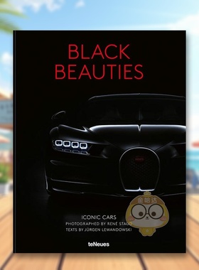 【预售】黑之美：标志性跑车英文工业产品设计精装进口原版外版书籍Black Beauties Staud图书正版