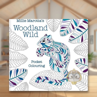 【现货】米莉马洛塔的林地荒野口袋涂色本Millie Marotta’s Woodland Wild pocket colouring英文儿童趣味平装Millie Marotta进口