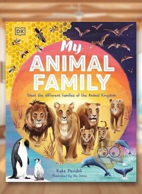 【预售】我的动物家族My Animal Family英文儿童绘本知识百科3-6岁精装Kate Peridot进口原版书DK Children241588413书籍图书外版