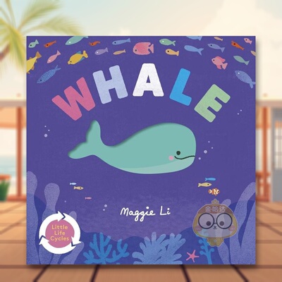 【预售】【小小生命周期】鲸鱼英文儿童绘本动物生态环保进口原版书纸板书Little Life Cycles: Whale Maggie Li著Templar Publis