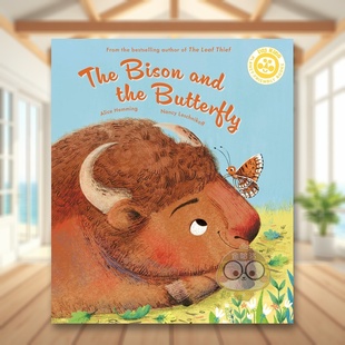 故事英文儿童绘本动物生态环保进口原版 eco书 Bison 预售 野牛和蝴蝶：生态系统 and 书平装 外版 Butterfly the 6周岁The