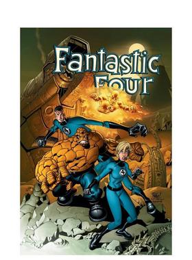 【预售】神奇四侠：韦德与维林戈合集：风暴再起 Fantastic Four By Waid & Wieringo 原版英文漫画书进口书籍图书外版正版