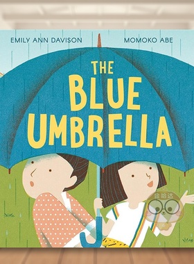 【现货】蓝色雨伞英文儿童绘本人际关系进口原版外版书精装3岁-6岁The Blue UmbrellaEmily Ann DavisonAndersen Press书籍图书正