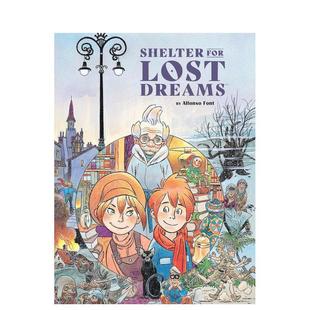 【预售】迷失梦想的庇护所 Shelter for Lost Dreams 原版英文儿童漫画 人生哲理奇幻时空冒险图像小说 黑马出版进口书籍图书外版