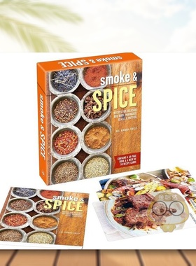 【预售】烟与香料（盒装卡牌）英文餐饮进口原版外版书盒装14岁以上Smoke & Spice Deck Valerie Aikman-Smith Ryland Peters&Sm书