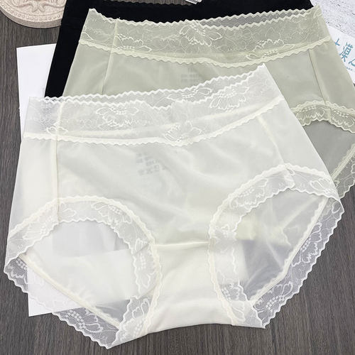 性感冰丝内裤蚕丝抗菌档
