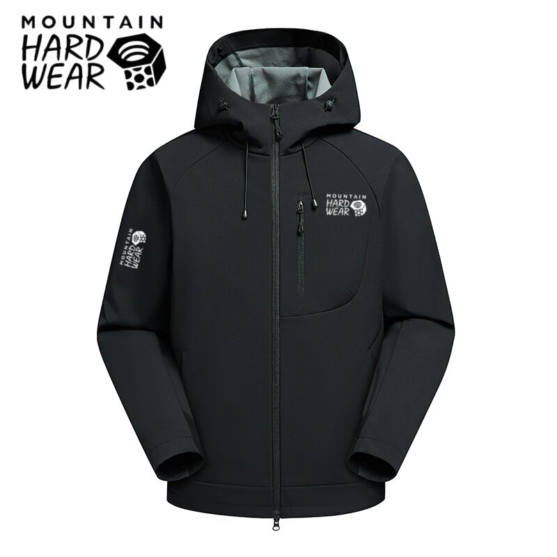 Mountain hardwear山浩软壳冲锋衣男户外防风防水连帽外套