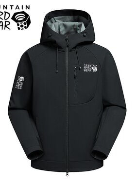 Mountain hardwear山浩软壳冲锋衣男户外防风防水连帽外套