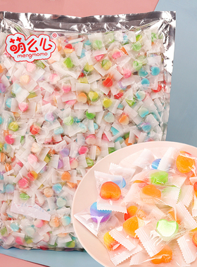 萌么么高颜值爱心星星糖硬糖圣诞节休闲零食前台招待网红小糖果