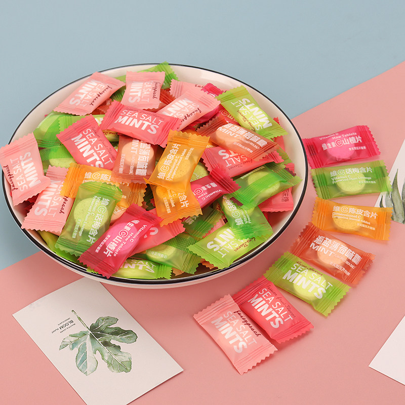 含片清凉招待海盐薄荷糖