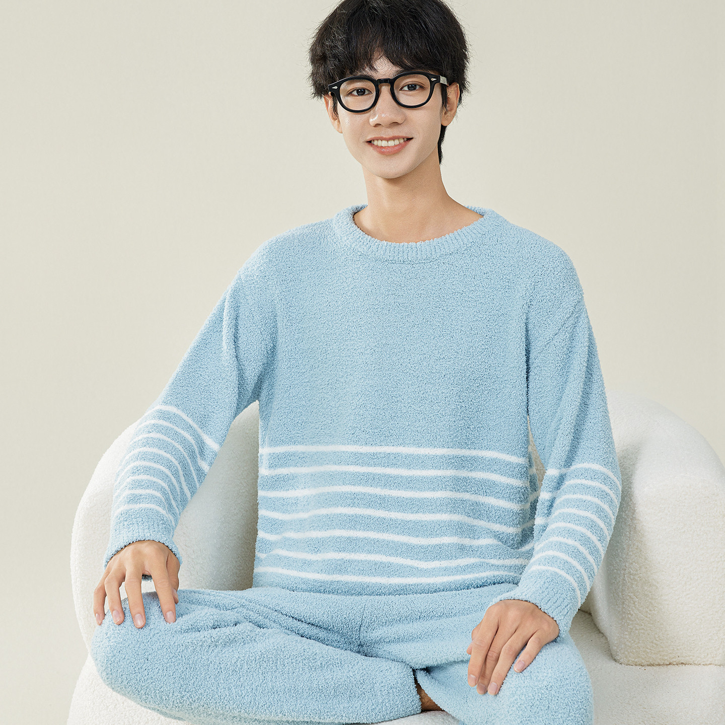 情侣装珊瑚绒加绒加厚睡衣套装