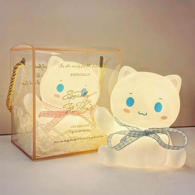 可爱招财猫小夜灯桌面卡通氛围灯摆件精致走心生日礼物女生伴手礼