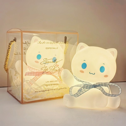 可爱招财猫小夜灯桌面卡通氛围灯摆件精致走心生日礼物女生伴手礼