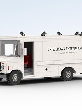 MOC-113860 房车旅行车 电子图纸 拼插积木 533片  送贴纸