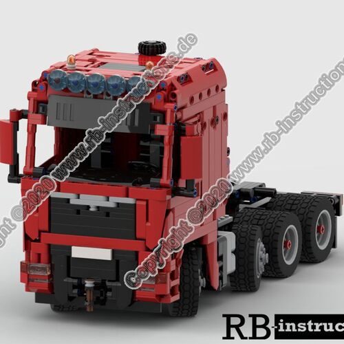 MOC-56213 重型卡车TGX 8x4/4 SLT 1133片 电子图纸 拼插积木