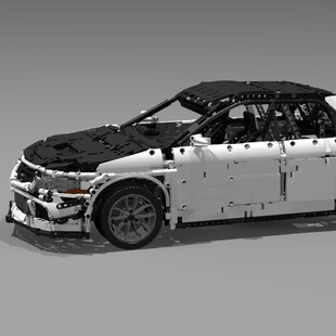 电子图纸 国产积木 拼插积木 792 蝙蝠跑车 MOC PCS 138303