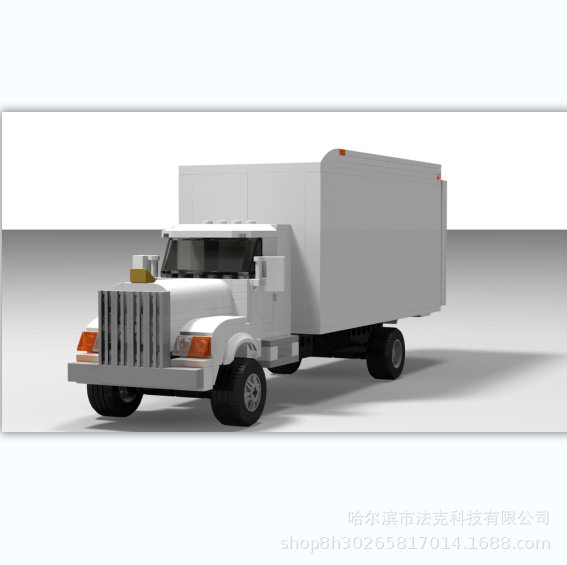 MOC-24712 迷你卡车 带货箱 10格 电子图纸 拼插积木 307片