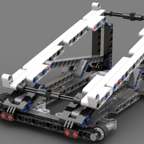 MOC-45692  跑车支架 电子图纸 拼插积木 152片
