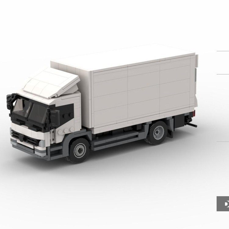 MOC-134268 梅赛D斯-B驰Atego 白色卡车769片 电子图纸 拼插积木