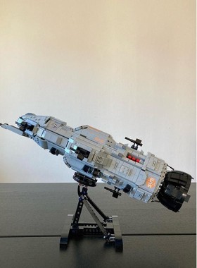 MOC-95452 中性歼击舰 电子图纸 拼插积木  1930片 内部彩色用黑