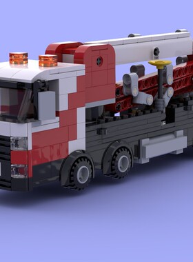 MOC-53605 混凝土泵车 341片 电子图纸 拼插积木