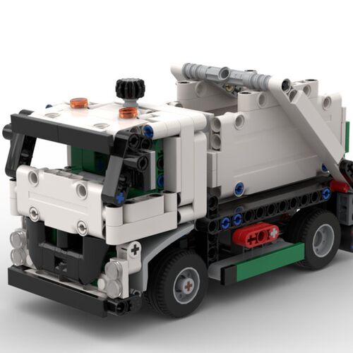 MOC-178713 迷你垃圾清运车 电子图纸 拼插积木 406片