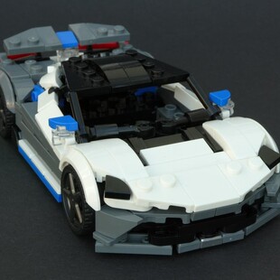 电子图纸 MOC 103654 积木8格跑车 292片 拼插积木