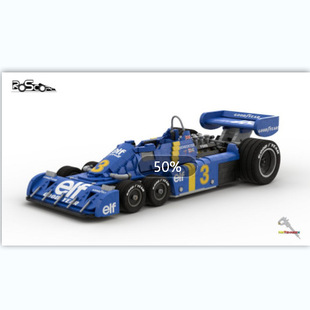 P34 2101片 132MOC Tyrrell 送贴纸 比例尺1 158318 1976