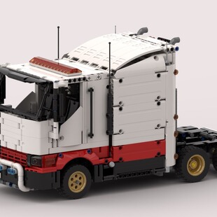 电子图纸 MOC 车头可翻 国产积木 1703PCS 36389 方头卡车