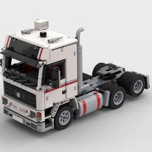 MOC 6x2 拼插积木 1153片 F16 电子图纸 Volv 1990 XM177 卡车