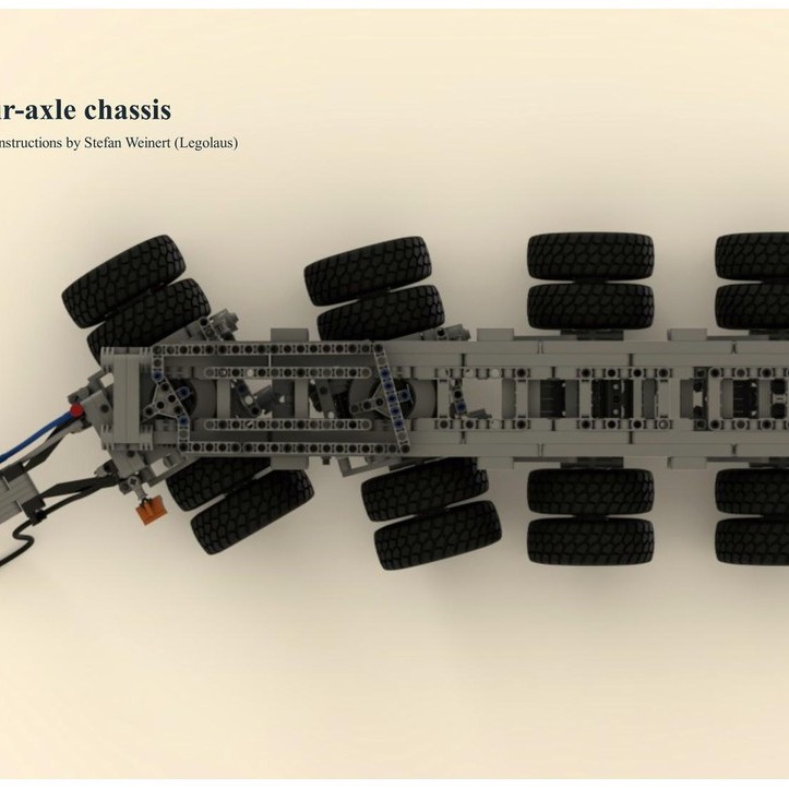 MOC-172204 16轮重型拖车 1183片 电子图纸 拼插积木