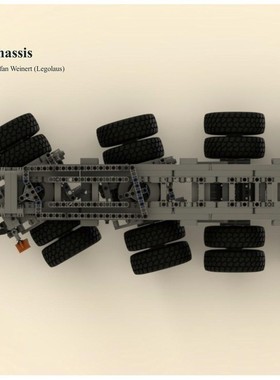 MOC-172204 16轮重型拖车 1183片 电子图纸 拼插积木