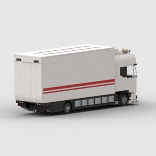 电子图纸 MOC 131108 斯堪尼亚流线型R730汽车运输车 1430 积木