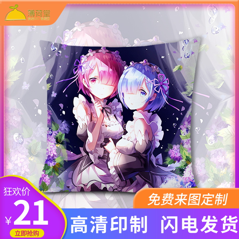 蕾姆抱枕拉姆雷姆艾米莉娅靠垫从零开始的异世界生活抱枕来图定制在类目 居家布艺, 靠垫/抱枕中 - 来自Buy2taobao.com提供专业的淘宝代购服务