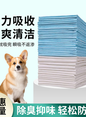 加厚狗狗尿垫100片宠物泰迪比熊除臭尿不湿吸水尿片猫吸水隔尿垫