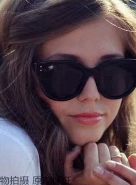 复古方框墨镜女黑色太阳镜