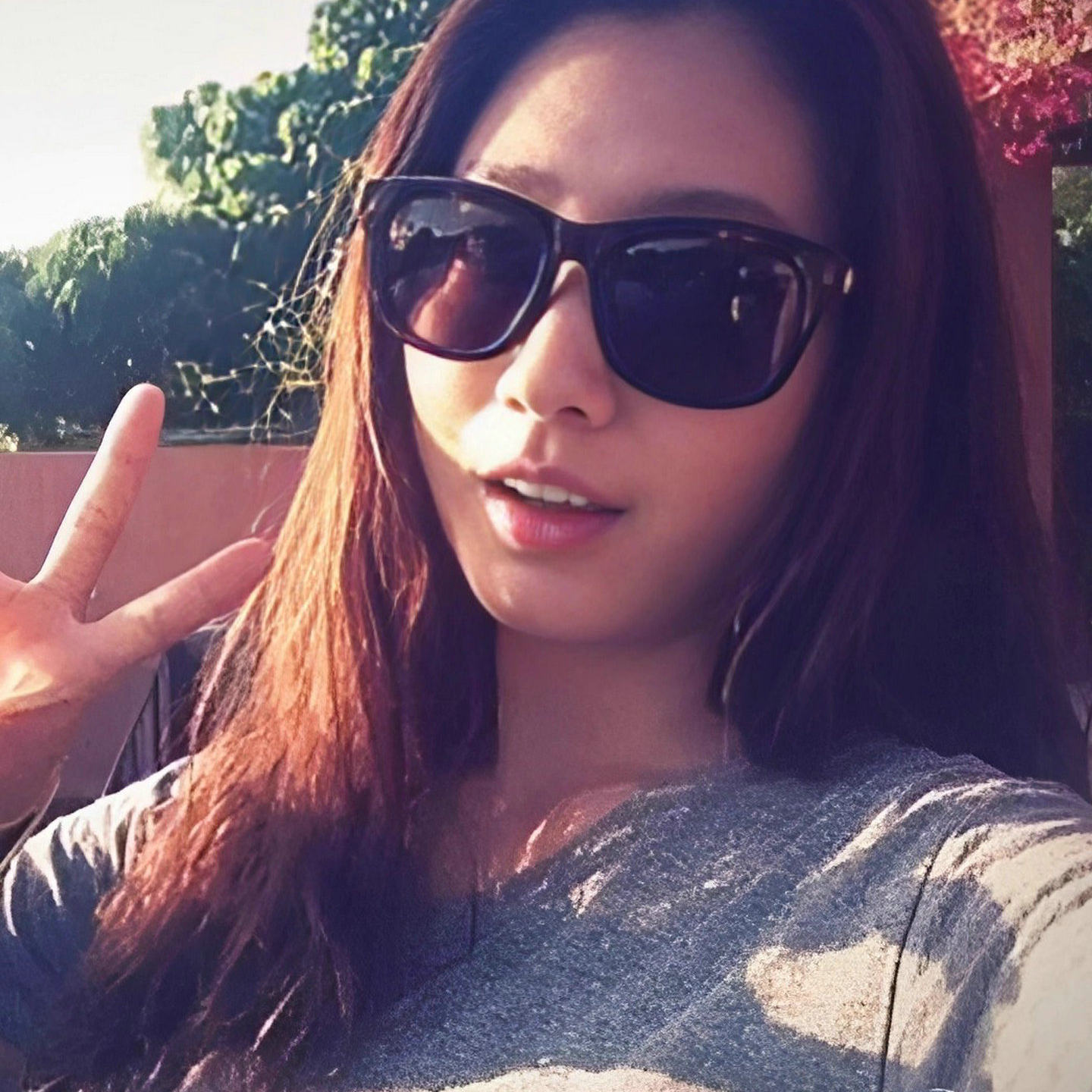 显脸小权志龙同款复古大框墨镜女时尚高级感偏光黑超太阳镜板材框