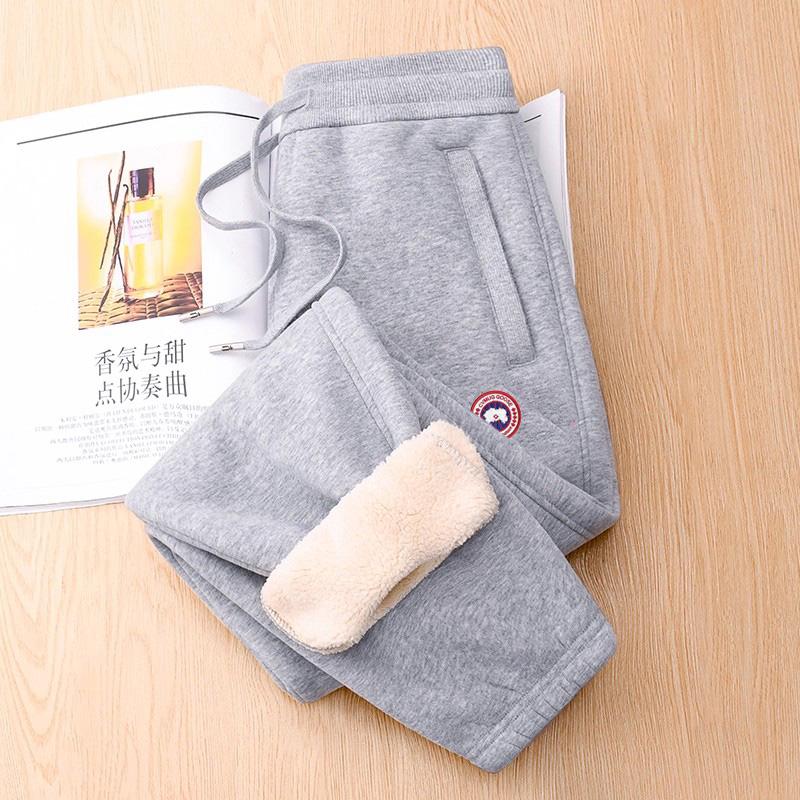 加拿大运动裤鹅冬羊羔绒加绒卫裤