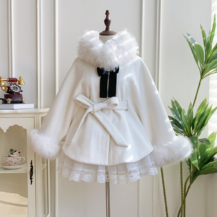 来信与诗·冬岛记忆｜WP原创副牌加绒加厚斗篷型大衣毛领可拆冬lo