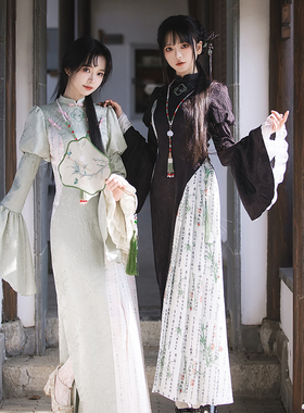 售完无补！【兰亭·霜月夜op】withpuji原创设计中华风改良旗袍秋