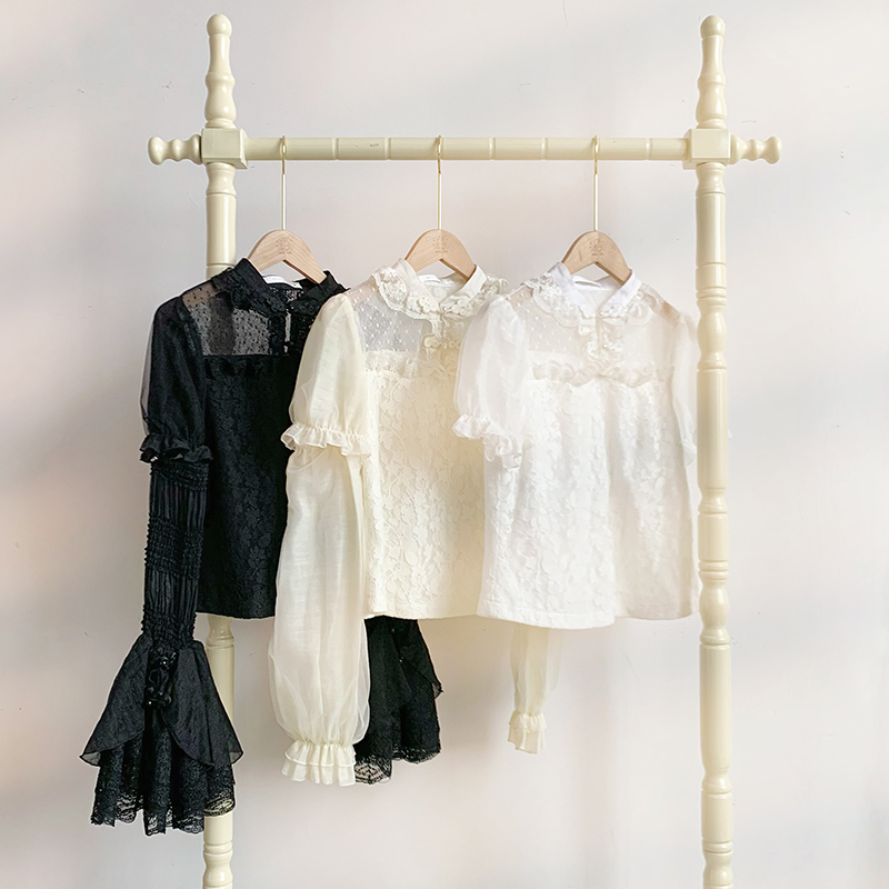 三色百搭短袖中华风衬衫接袖可拆