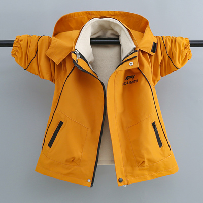 加绒可拆卸三合一儿童冲锋衣
