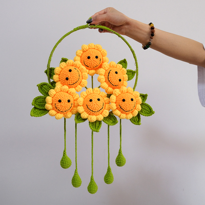 笑脸向日葵diy编织材料包